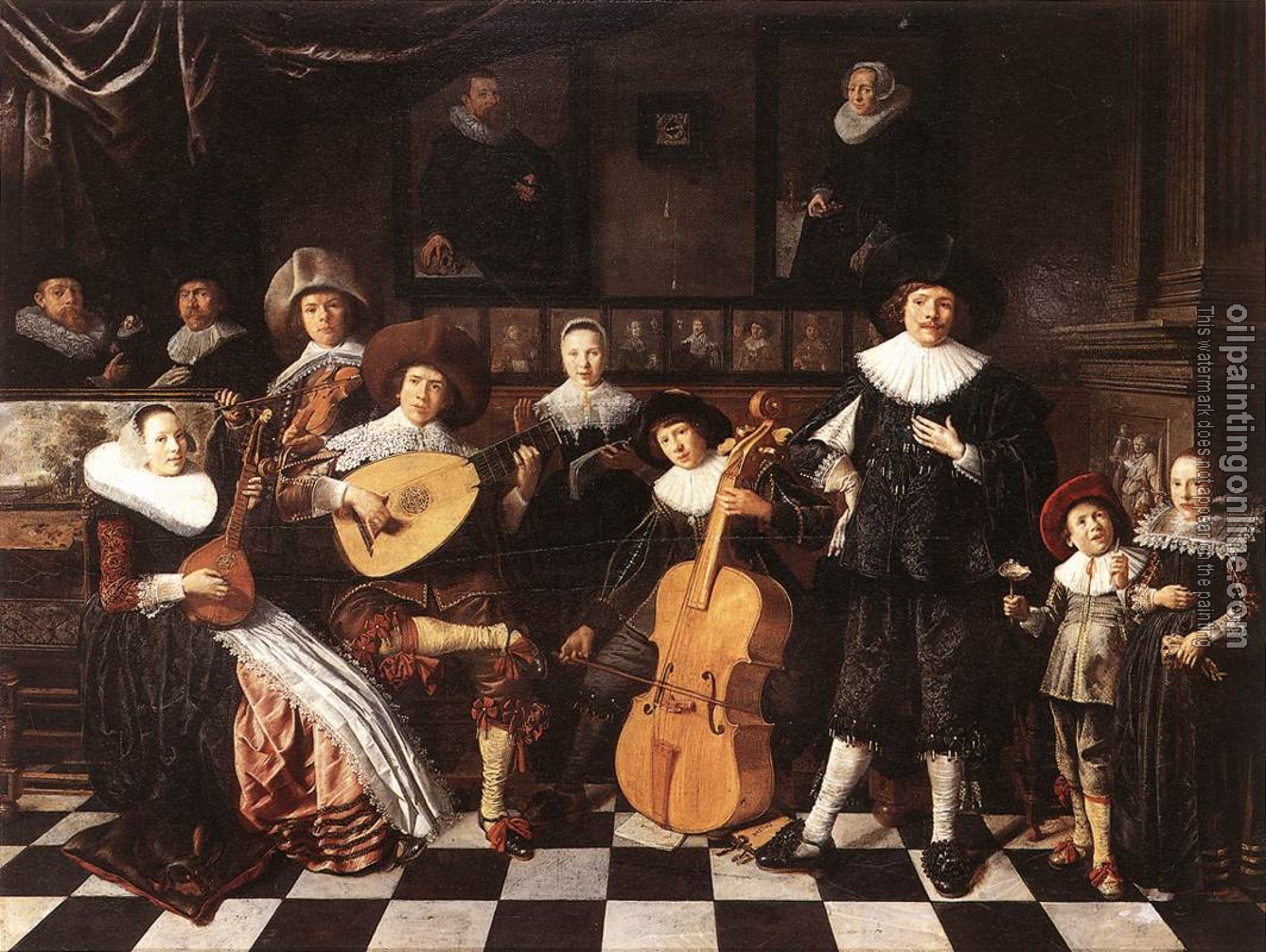 Molenaer, Jan Miense - Family Making Music